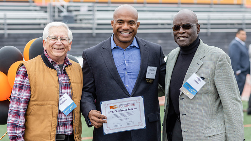 Group photo of Thomas Anthony, Alexandre Dos Santos and Ralph James